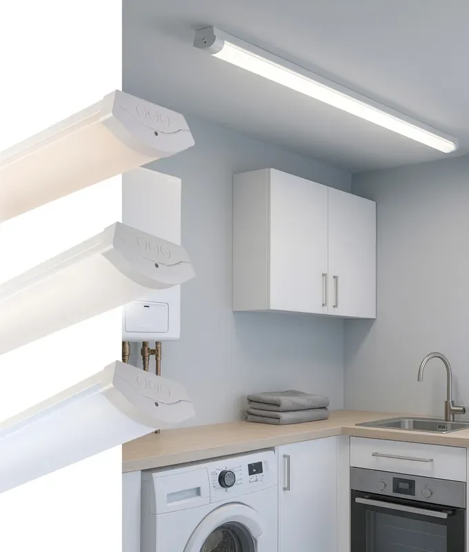 LED CCT and Wattage Changeable Ceiling Batten Light