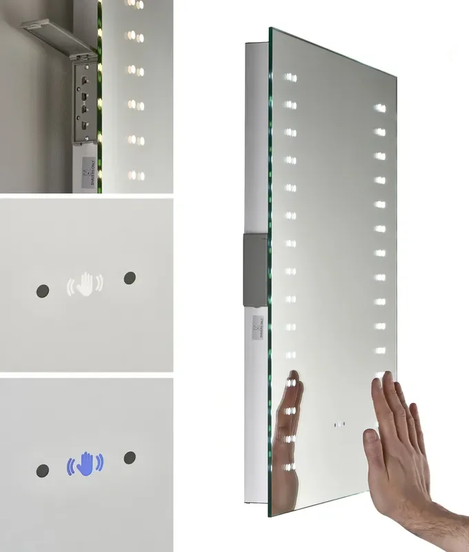 LED CCT Illuminated Mirror with Shaver Socket 600mm x 500mm