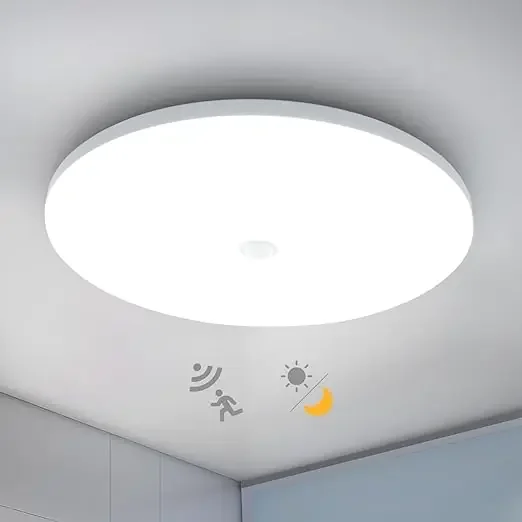 LED Ceiling Light with Motion Sensor & Twilight Sensor – 18W 1800LM