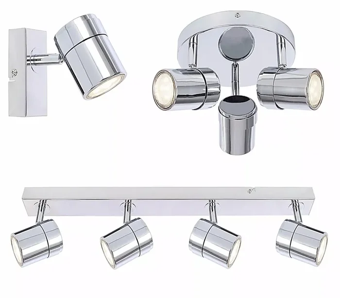 LED Ceiling Spotlights – Adjustable GU10 Chrome Ceiling Light Fixtures