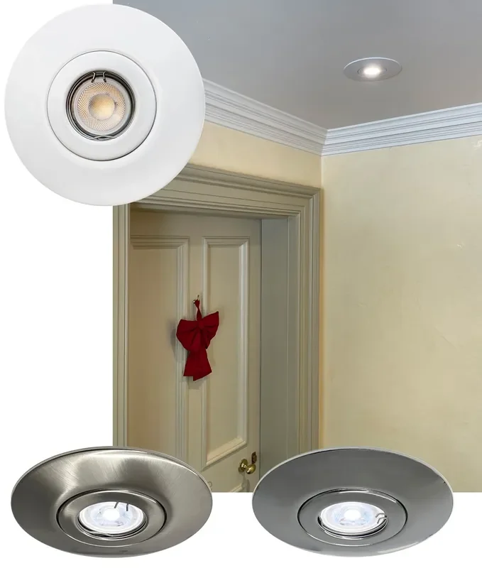 LED Downlight with GU10 Bulb to Cover Large Holes – 3 Finishes