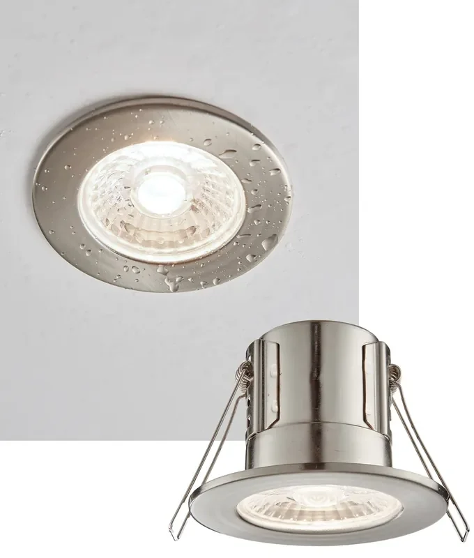 LED Fire Rated IP65 Downlight – Brushed Nickel