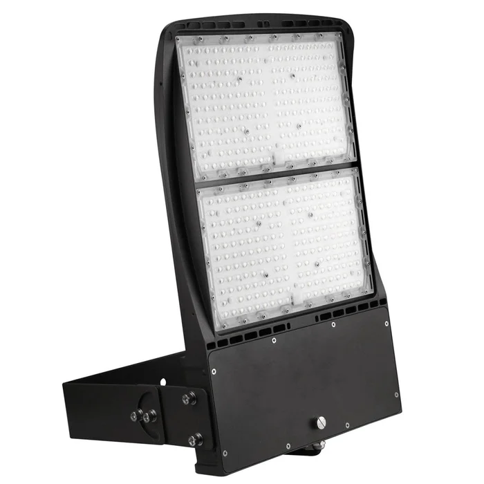 LED Flood Light, 300W/240W/200W Wattage Adjustable, 5700K, 136 LM/W, AC120-277V, Black, Dimmable, IP65, Floodlight for Outdoor Security, Backyard |Court|Stadium|Basket Ball Court|Alleys Lighting, Gen14B
