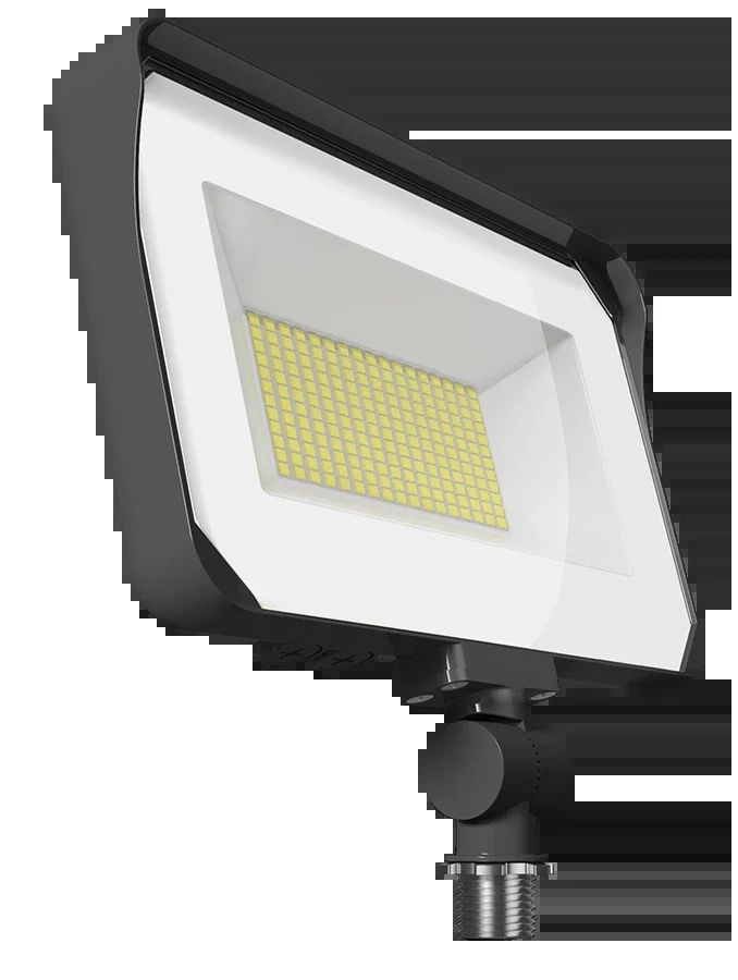LED Flood Light, 9,718 Lumen Max, Wattage and CCT Selectable, 120-277V, Bronze or White Finish