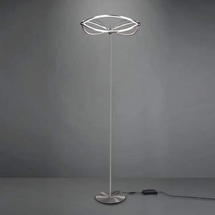 LED Integrated Floor Lamp Matt Nickel (1542CHA421210107)
