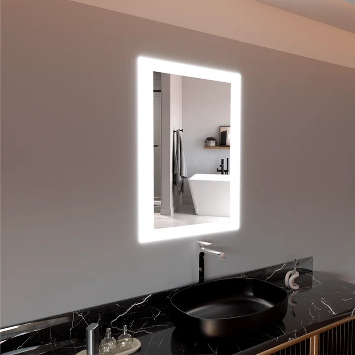 LED Mirror for Bathroom 24″x 36″ w/ Backlit, Anti-Fog LED Vanity Mirror, CCT Changable (3 Colors), Memory Function, Touch Switch, Waterproofed UL ETL Listed