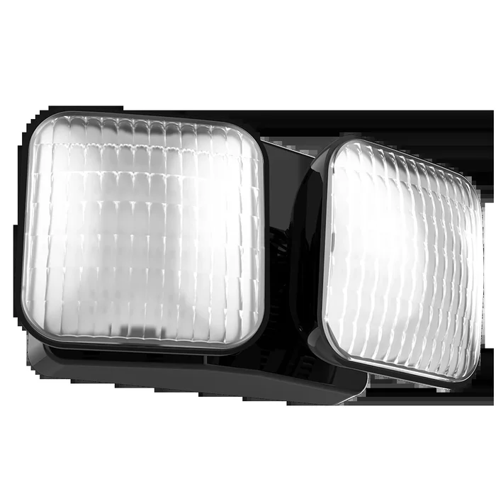 LED Remote Double Head Emergency Light, White or Black Finish