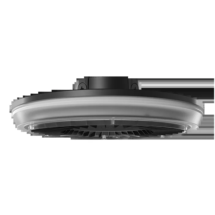 LED Round Canopy Light, 14,125 Lumen Max, Wattage and CCT Selectable, 120-277V or 480V, Integrated Photocell, Bronze or White Finish