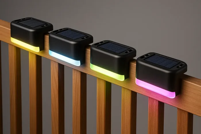 LED Solar Powered Fence Wall Lights – Outdoor Waterproof Lighting