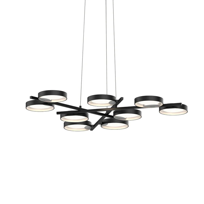 Light Guide Ring LED Pendant in Satin Black (69|2656.25W)
