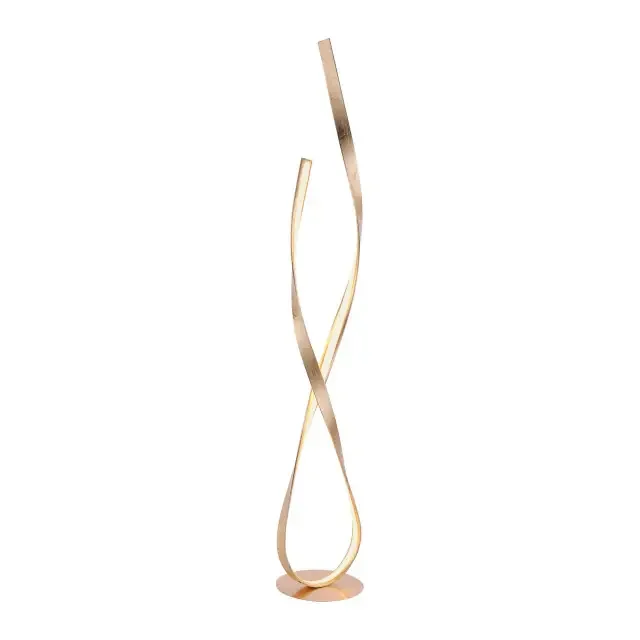 Linda Aged Gold LED Floor Lamp