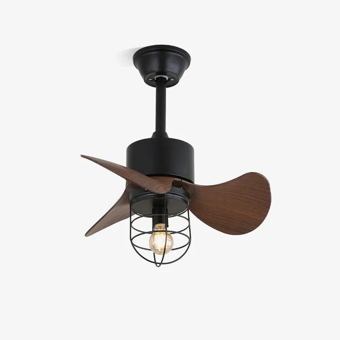 Loft Blade Cage Ceiling Fan Light