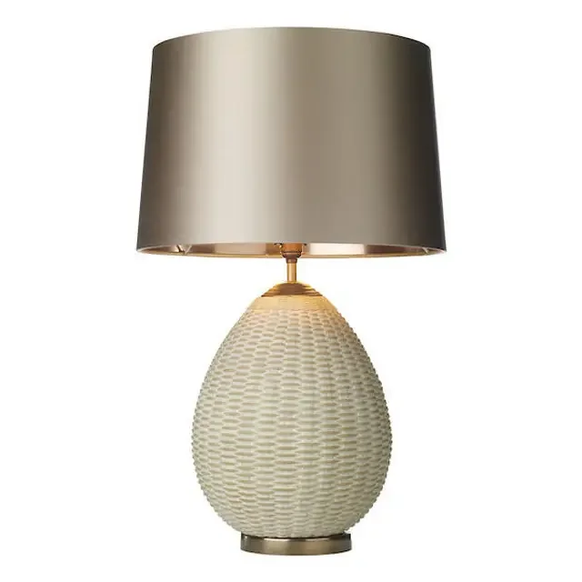 Lombok with Natural Rattan Effect Table Lamp Base Only