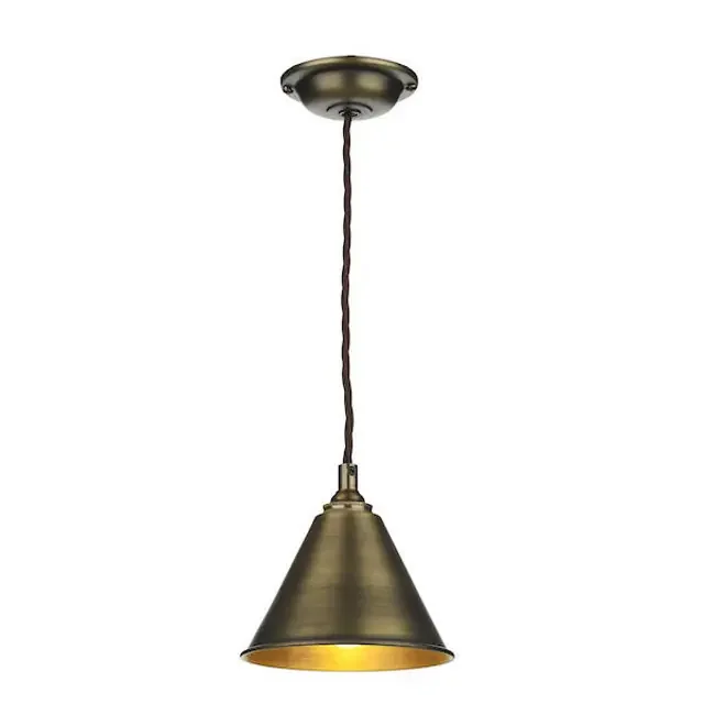 London antique brass Single Pendant Light