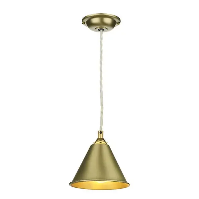 London Butter Brass Single Pendant Light