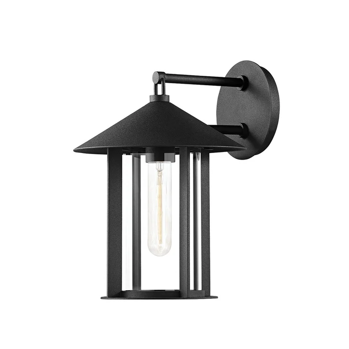 Long Beach One Light Outdoor Wall Sconce in Textured Black (67|B1951-TBK)
