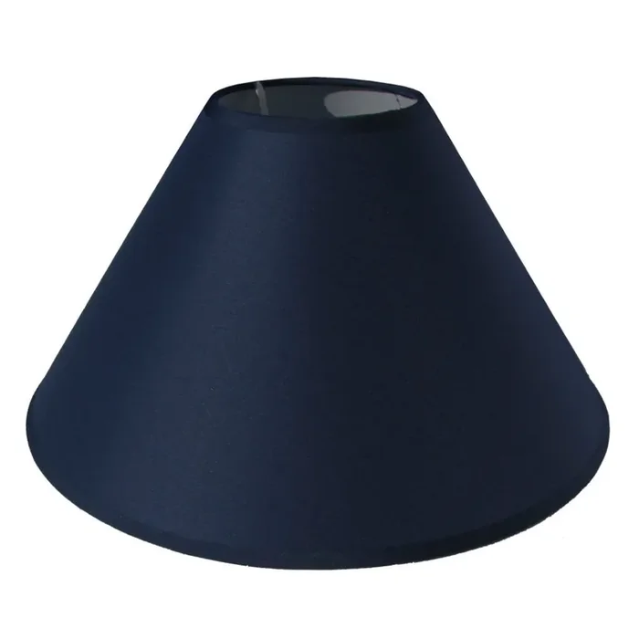 Loxton PMPC14NB Navy Blue 14″ Taped Edge Vintage Coolie Cotton Fabric Lampshade
