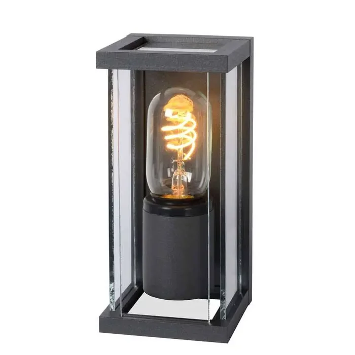Lucide Claire Mini Half Lantern Outdoor Wall Light – Anthracite – Online Lighting