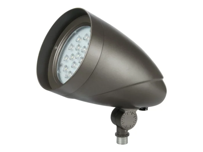 Lumark TCRL26S Large Tracer LED Floodlight, 26W, 2900 Lumens, Spot Beam, 4000K, Carbon Bronze
