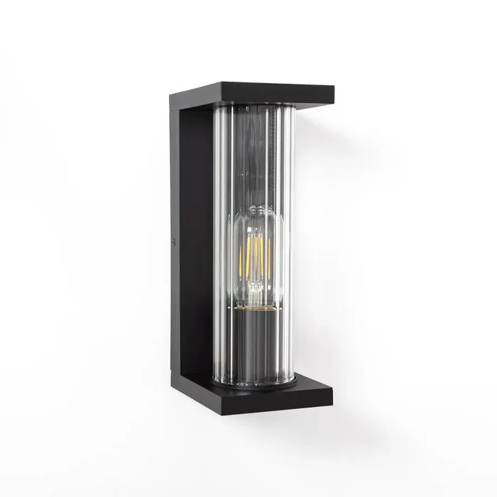 Luton S Aluminium & Glass Outdoor Wall Lamp – Ledkia