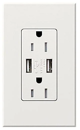 Lutron ARCH 15 A Receptacle USB TR