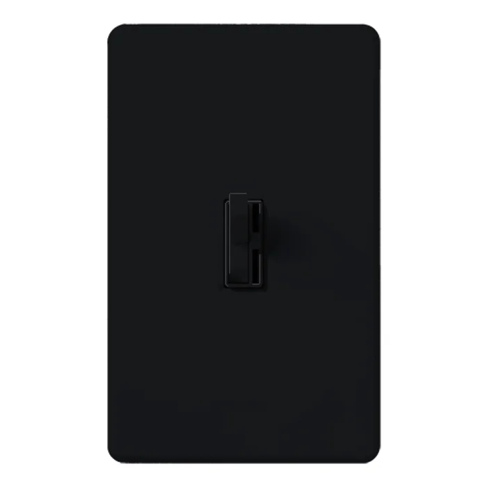 Lutron AY-103P-BL Ariadni Toggle Dimmer, 3-Way, 1000W Incandescent/Halogen, Black