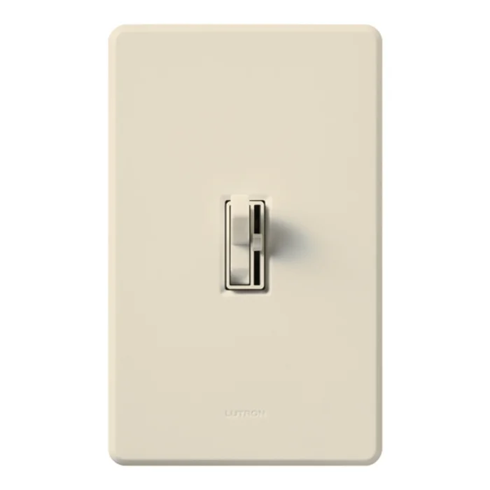 Lutron AYLV-603P-LA Ariadni Toggle Dimmer, 3-Way, 600VA (450W) Magnetic Low Voltage, Light Almond