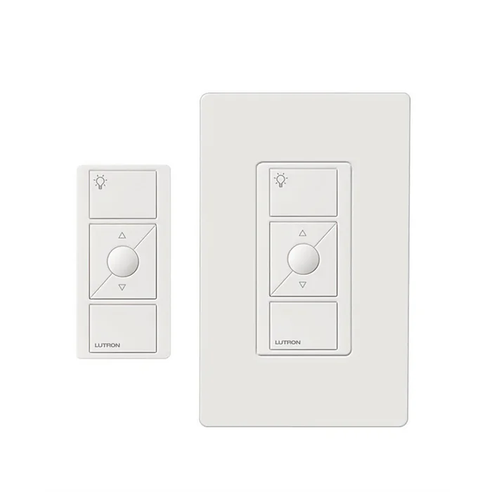 Lutron Caseta P-PKG1W-WH In-Wall Dimmer and Pico Remote