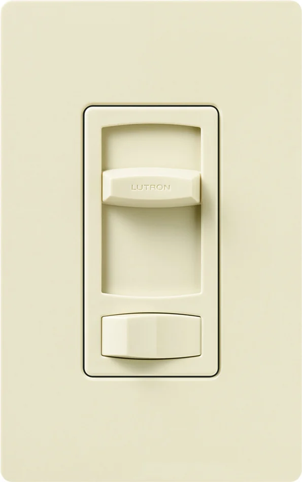 Lutron CT-103P-AL Skylark Contour Incandescent Dimmer, Single Pole/3-Way, 1000W Incandescent/Halogen, Almond