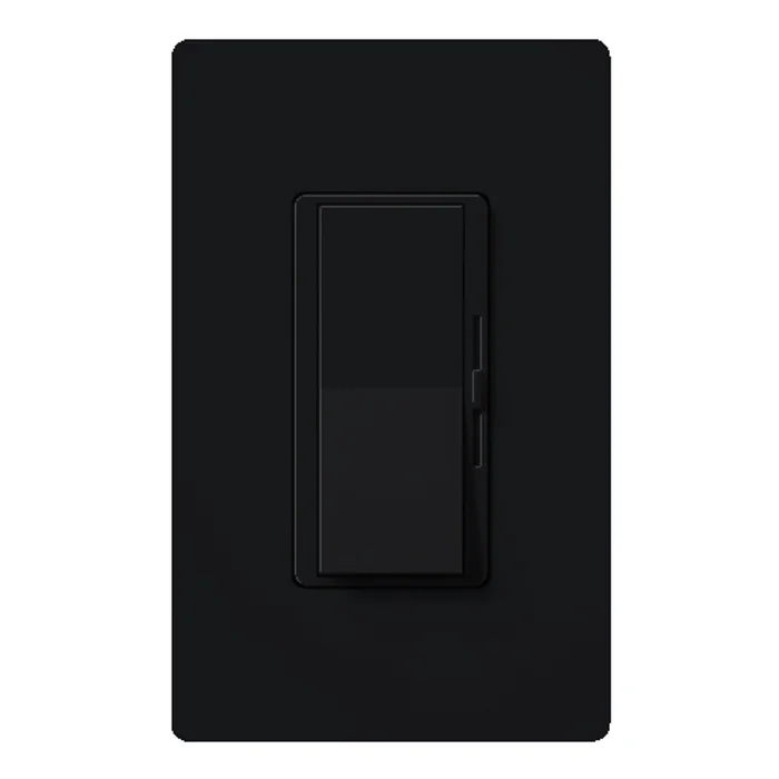 Lutron DVFSQ-LF-BL Diva Quiet 3-Speed Fan Control and Light Switch, Single Pole, 1.5A Fan, 1A LED/CFL, 2A Incandescent/Halogen, Black