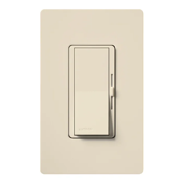 Lutron DVLV-600P-LA Diva Dimmer, Single Pole, 600VA (450W) Magnetic Low Voltage, Light Almond