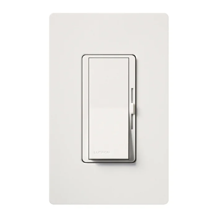 Lutron DVSCLV-103P-SW Diva 3-Way Magnetic Low-Voltage Dimmer, 120V, 1000VA (800W), Snow White