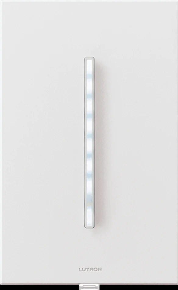 Lutron GT-5NEM-WH Grafik T Phase Selectable Dimmer, Multi-Location, 200W Dimmable LED, 500W Incandescent/Halogen/ELV, 400VA MLV, White