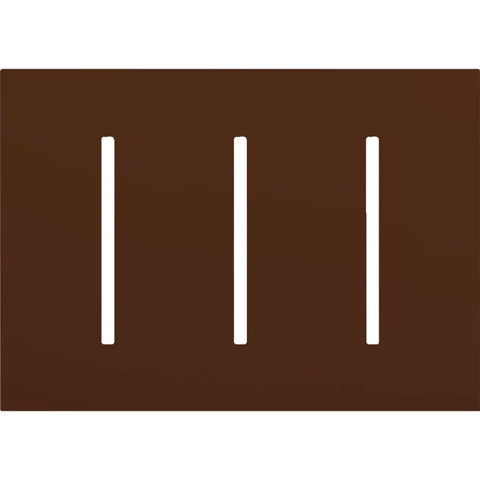 Lutron LWT-GGG-SI Grafik T 3-Gang Wallplate, Sienna