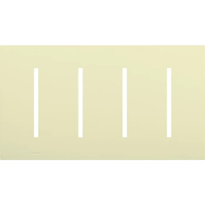 Lutron LWT-GGGG-AL Grafik T 4-Gang Wallplate, Almond