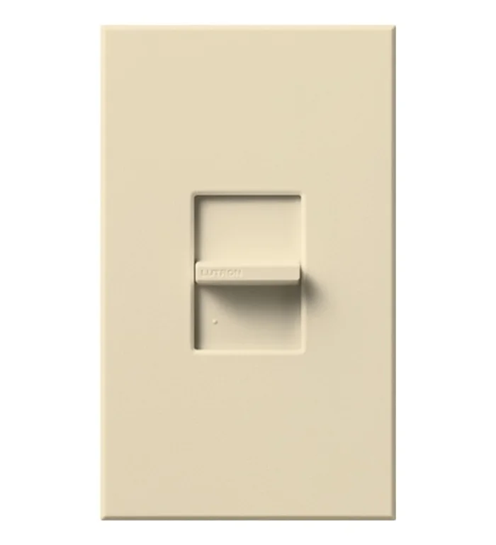 Lutron NTLV-1000-BE Nova T Slide-to-Off Dimmer, Single Pole, 120V, 1000VA (800W) Magnetic Low Voltage, Beige