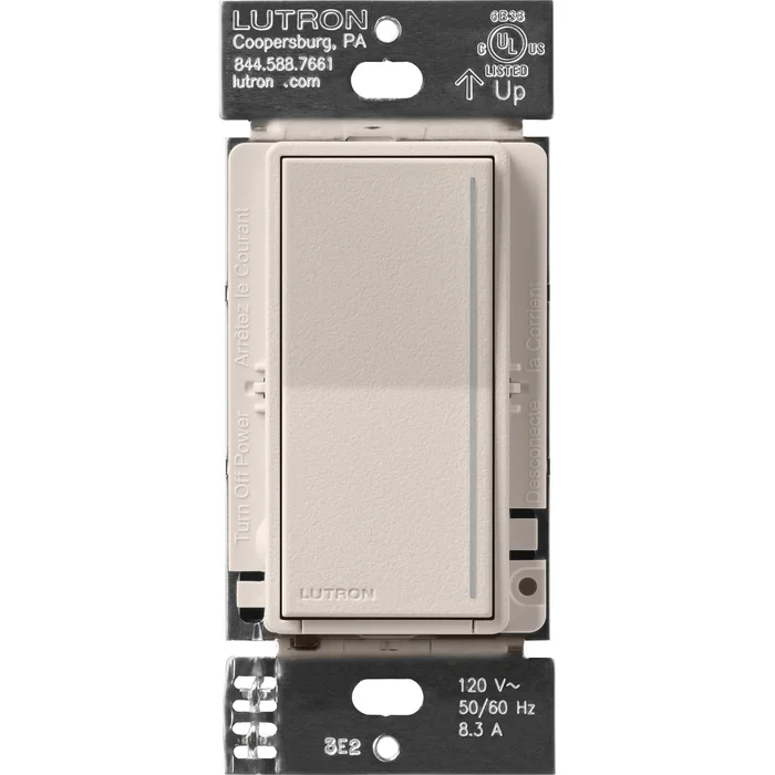 Lutron RRST-PRO-N-TP RadioRA 3 Sunnata RF PRO LED+ Dimmer, 250W LED/CFL, 500W ELV/Incandescent/Halogen, 400VA MLV, Taupe