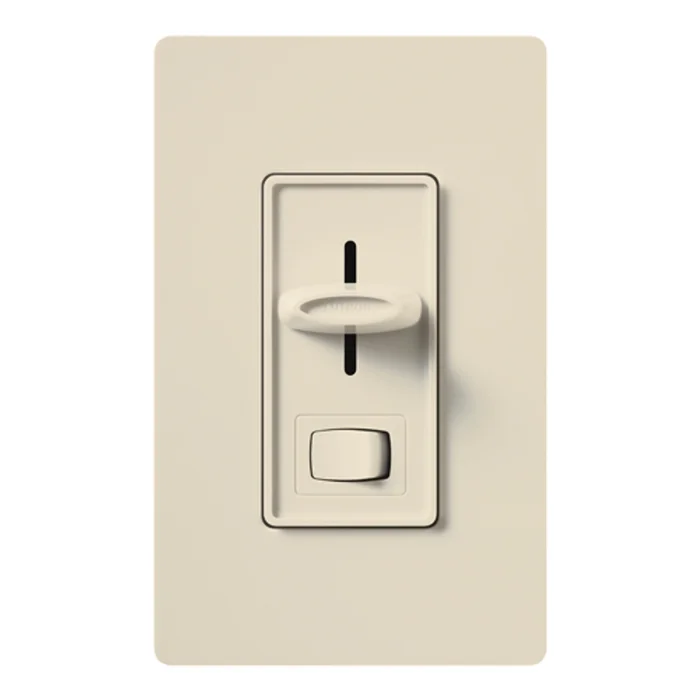 Lutron S-10P-LA Skylark Dimmer with On/Off Switch, Single Pole, 1000W Incandescent/Halogen, Light Almond