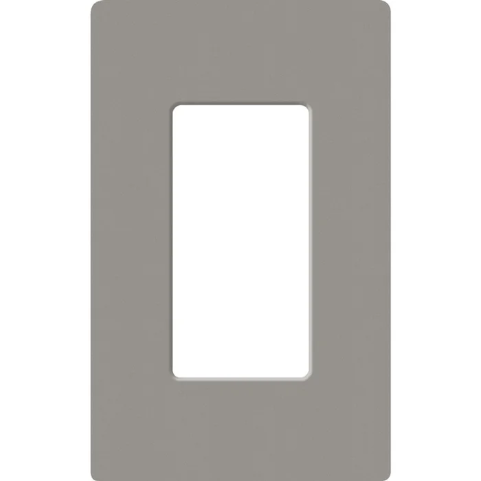 Lutron SC-1-CS Satin Decora 1-Gang Screwless Wallplate, Cobblestone
