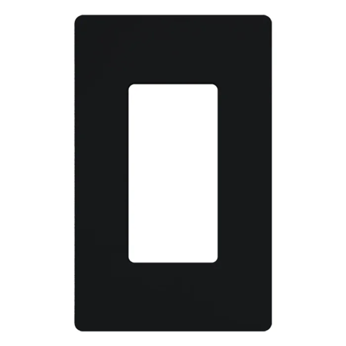 Lutron SC-1-MN Satin Decora 1-Gang Screwless Wallplate, Midnight