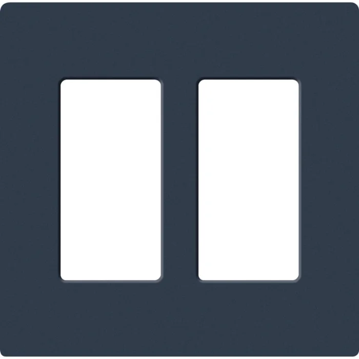 Lutron SC-2-DE Satin Decora 2-Gang Screwless Wallplate, Deep Sea