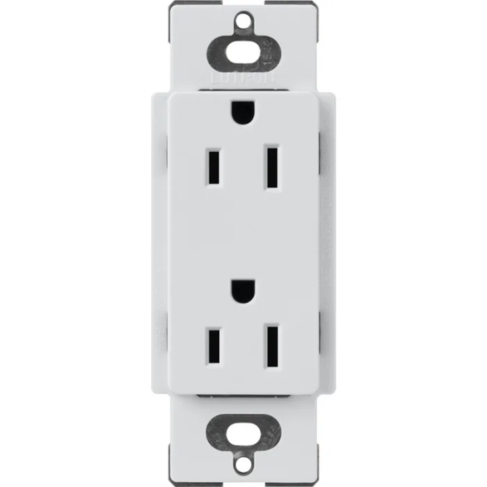 Lutron SCR-15-MI Claro 15A 125V Duplex Receptacle, Mist
