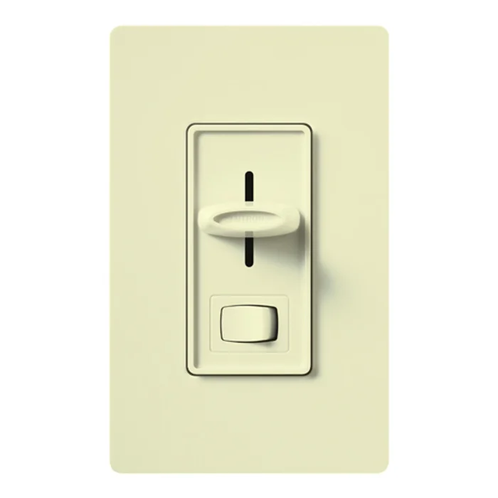 Lutron SF-103P-AL Skylark Dimmer with On/Off Switch, 3-Way, 120V, 8A 3-Wire LED Driver/Fluorescent Ballast, Almond