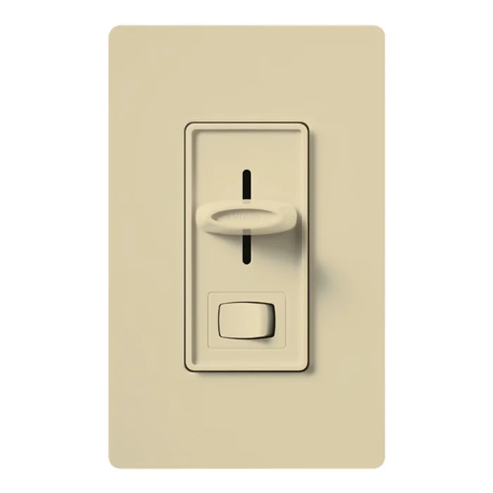 Lutron SF-12P-277-3-IV Skylark Dimmer with On/Off Switch, 3-Way, 277V, 6A 3-Wire LED Driver/Fluorescent Ballast, Ivory