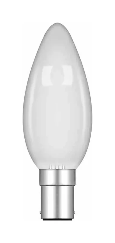 Luxram Candle 35mm B15D Opal 25W Incandescent/T • 027415025