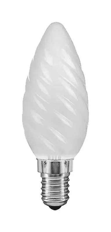 Luxram Candle 35mm Twisted E14 Frosted 25W Incandescent/T • 028612025