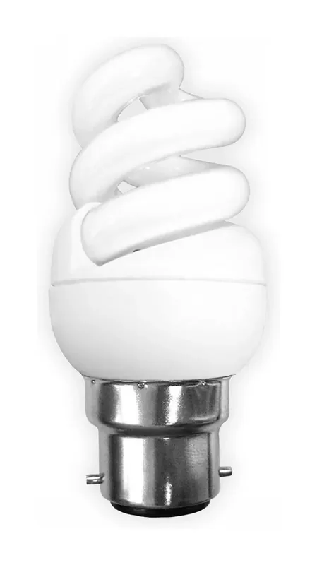Luxram Super Mini Supreme Spiral B22 9W 2700K Compact Fluorescent • 587822091