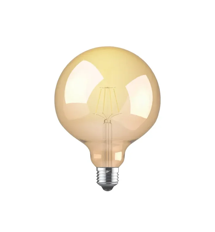 Luxram Value Vintage LED Globe 95mm E27 4W 2200K, 330lm, Amber Finish • 763727123