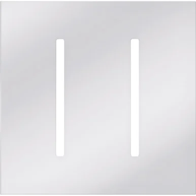 LWT-GG-BC Multigang Wallplate For Grafik T Controls, Two-gang For 2 Dimmers