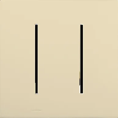 LWT-GG-BE Multigang Wallplate For Grafik T Controls, Two-gang For 2 Dimmers